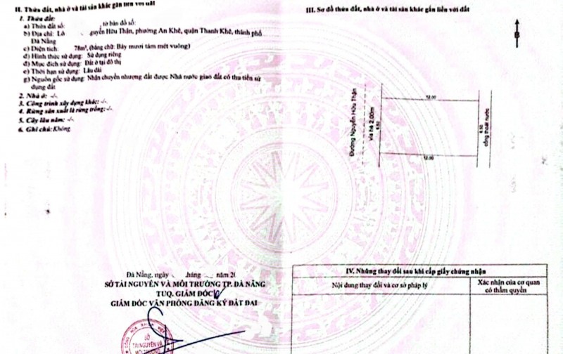 Bán đất đường Nguyễn Hữu Thận - Khu quân đội A32